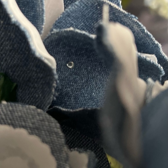 Handcrafted Denim Roses; single denim rose or a dozen denim roses. - Picture 4 of 7